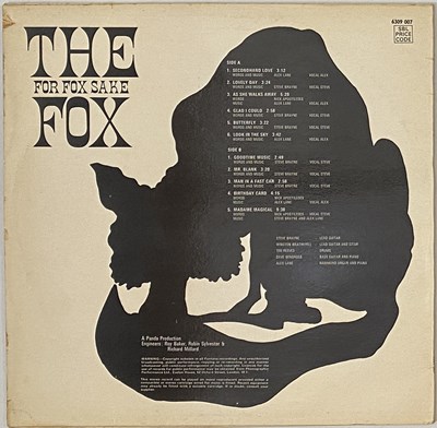 Lot 85 - THE FOX - FOR FOX SAKE LP (UK STEREO ORIGINAL - FONTANA - 6309 007)