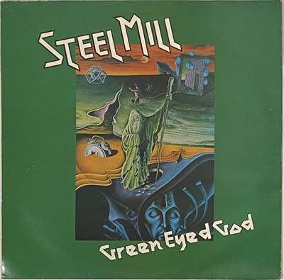 Lot 44 - STEEL MILL - GREEN EYED GOD LP (UK WHITE LABEL TEST PRESSING - PELS 549)