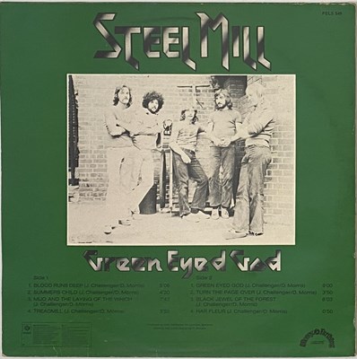 Lot 44 - STEEL MILL - GREEN EYED GOD LP (UK WHITE LABEL TEST PRESSING - PELS 549)