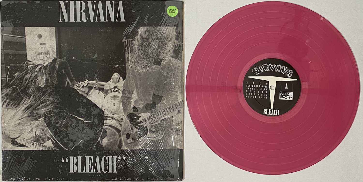 Lot 91 - NIRVANA - BLEACH LP (PINK VINYL - SP34)