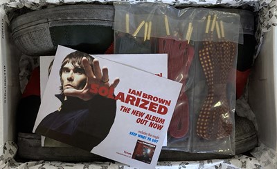 Lot 203 - IAN BROWN - ADIDAS SUPERSTAR 1 SHOES IN BOX.