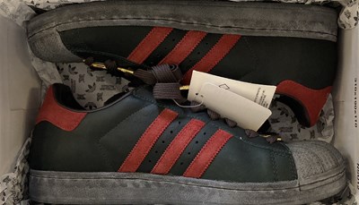 Lot 203 - IAN BROWN - ADIDAS SUPERSTAR 1 SHOES IN BOX.