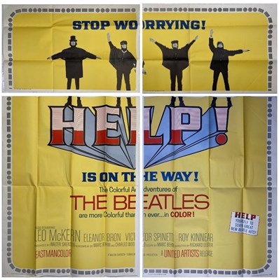 Lot 266 - THE BEATLES - ORIGINAL US SIX SHEET POSTER FOR 'HELP!' (1965).