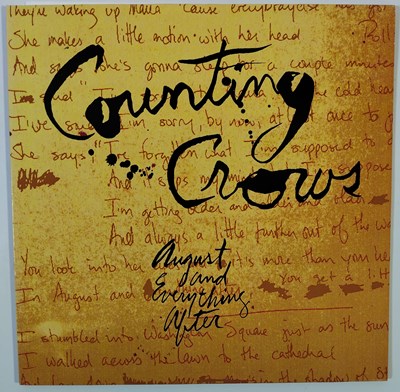 Lot 231 - COUNTING CROWS - AUGUST AND EVERYTHING AFTER LP (EU ORIGINAL - GEFFEN - GEF24528)