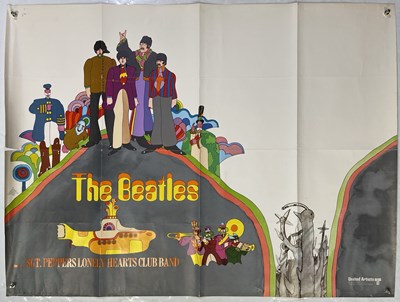 Lot 269 - THE BEATLES - YELLOW SUBMARINE (1968) ADVANCE QUAD POSTER.