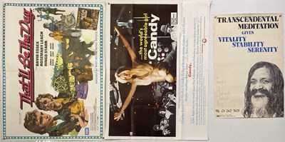 Lot 268 - THE BEATLES - RINGO FILM POSTERS / MAHARISHI MAHESH POSTER.