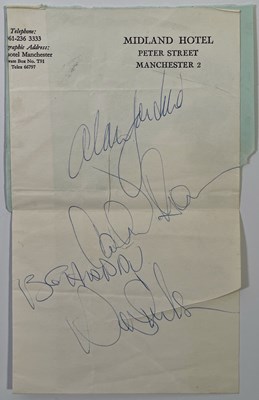 Lot 190 - THE BEACH BOYS - FULL SET OF 1969 AUTOGRAPHS.