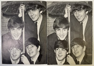 Lot 305 - THE BEATLES - MONTHLY BOOK WITH PAGE SIGNED BY JOHN LENNON.