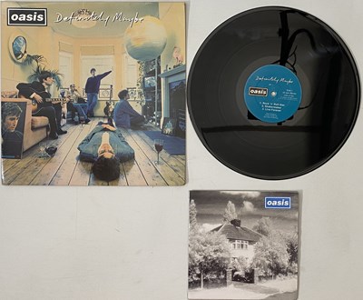 Lot 356 - OASIS - DEFINITELY MAYBE LP/ LIVE FOREVER 7" PACK