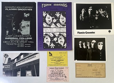 Lot 393 - FLAMIN' GROOVIES MEMORABILIA.