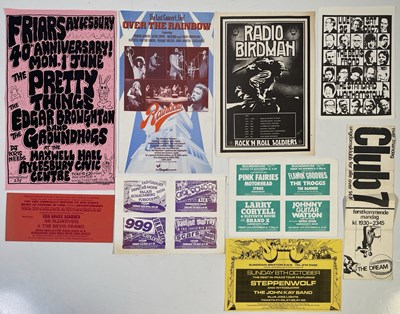 Lot 376 - PUNK / PSYCH/ ALT HANDBILLS INC RADIO BIRDMAN / MOTORHEAD AND MORE.