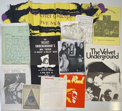 Lot 325 - VELVET UNDERGROUND / LOU REED - MEMORABILIA COLLECTION.