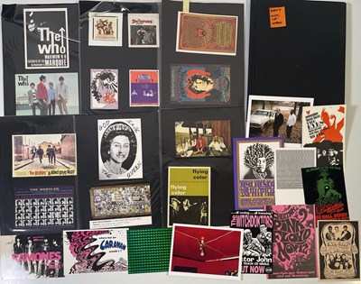 Lot 329 - CLASSIC ROCK / PUNK POSTERS - POSTCARD COLLECTION.