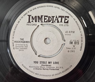 Lot 483 - THE MOCKINGBIRDS - YOU STOLE MY LOVE 7" (ORIGINAL UK COPY - IMMEDIATE IM 015)