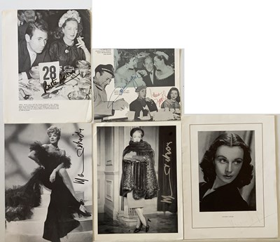 Lot 73 - US FEMALE FILM STARS SIGNED - VIVIEN LEIGH / MARLENE DIETRICH