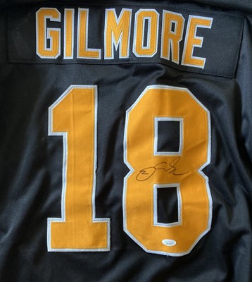 Lot 121 - ADAM SANDLER HAPPY GILMORE SIGNED BOSTON BRUINS SHIRT.