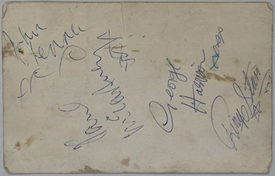 Lot 321 - THE BEATLES - FULL SET OF 1962 AUTOGRAPHS.