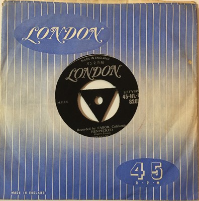 Lot 112 - LARRY EVANS - CRAZY 'BOUT MY BABY C/W HENPECKED 7'' (ORIGINAL UK LONDON RELEASE - 45-HL-U 8269)