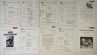 Lot 330 - BBC TRANSCRIPTION DISC INSERTS/SHEETS INC THE SMITHS.
