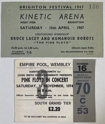 Lot 406 - PINK FLOYD - 1967 BRIGHTON FESTIVAL TICKET.