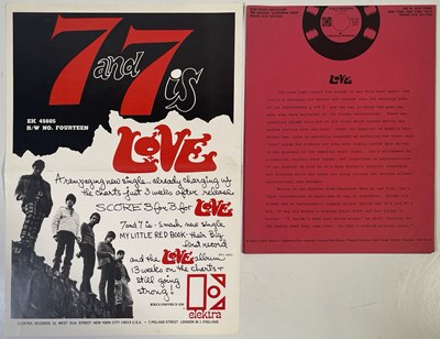Lot 331 - LOVE - ORIGINAL PROMOTIONAL POSTER FOR 7 AND 7.