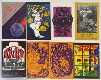 Lot 385 - THE WHO / LED ZEPPELIN / YARDBIRDS / FREE AND MORE - ORIGINAL BILL GRAHAM POSTCARDS.