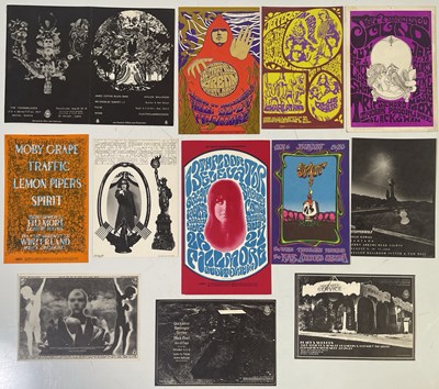 Lot 391 - BILL GRAHAM / FAMILY DOG -ORIGINAL POSTERCARDS.