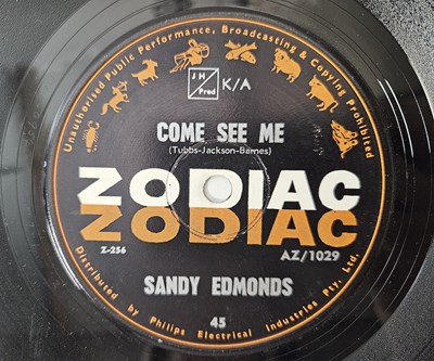 Lot 120 - SANDY EDMONDS - COME SEE ME 7" (AUSTRALIAN ORIGINAL - ZODIAC - AZ/1029)