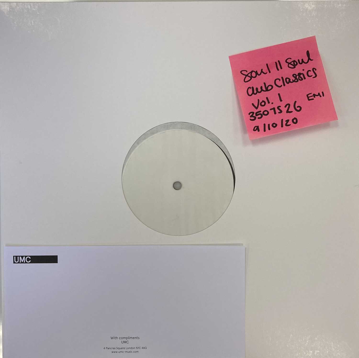 Lot 7 - SOUL II SOUL - CLUB CLASSICS VOL ONE LP (2020 WHITE LABEL TEST PRESSING - EMI 3507526)