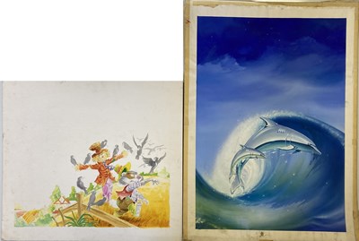 Lot 50 - RETRO GAMING - ORIGINAL ART / CARICATURES AND DESIGN WORK.