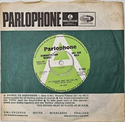Lot 146 - THE GAME - IT'S SHOCKING WHAT THEY CALL ME 7" (UK DEMO - PARLOPHONE - R5569)