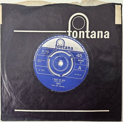 Lot 98 - CRAIG - I MUST BE MAD 7" (TF 715 - UK MONO ORIGINAL)