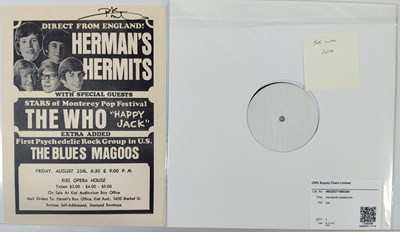 Lot 76 - THE WHO - MY GENERATION WHITE LABEL TEST PRESSING LP