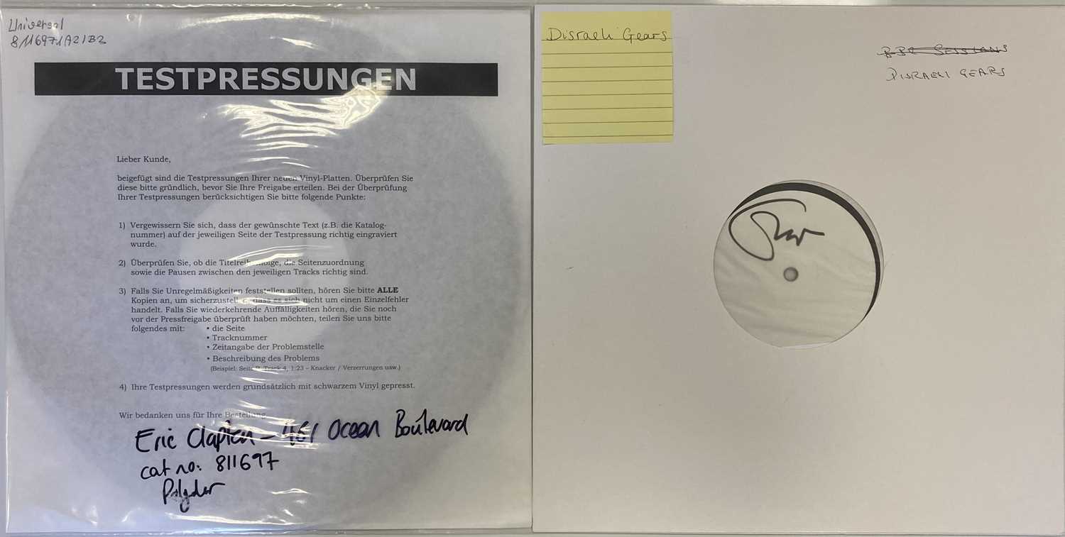 Lot 17 - CREAM/ERIC CLAPTON - WHITE LABEL TEST PRESSING LPs (INCLUDING ERIC CLAPTON SIGNED)