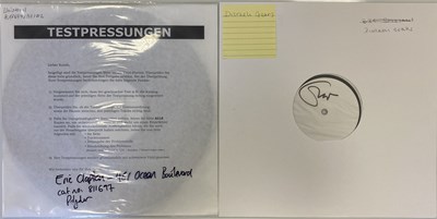 Lot 17 - CREAM/ERIC CLAPTON - WHITE LABEL TEST PRESSING LPs (INCLUDING ERIC CLAPTON SIGNED)