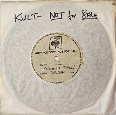 Lot 176 - THE KULT - NO HOME TODAY/ MISTER NUMBER ONE 7" (CBS ACETATE)