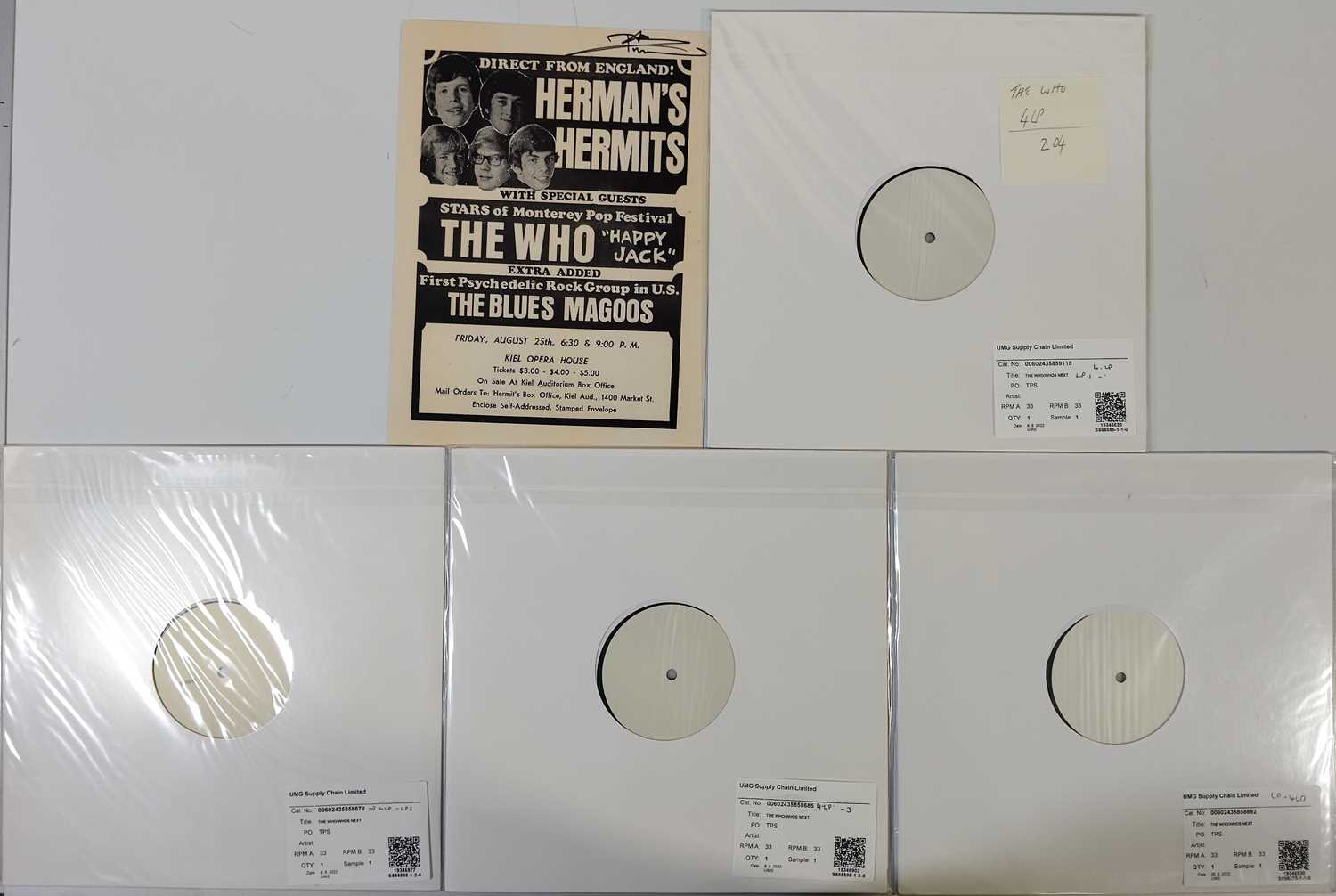 Lot 78 - THE WHO-WHO'S NEXT 4XLP WHITE LABEL TEST PRESSING