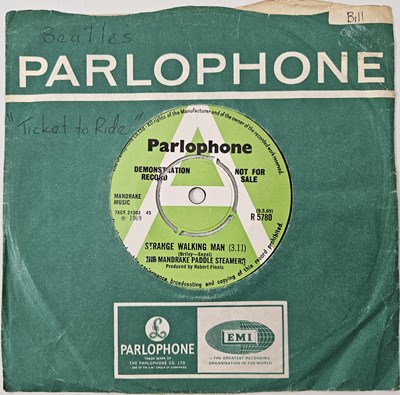 Lot 185 - THE MANDRAKE PADDLE STEAMERS - STRANGE WALKING MAN 7" (UK DEMO - PARLOPHONE - R5780)