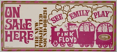 Lot 408 - PINK FLOYD INTEREST - 'SEE EMILY PLAY' PROMOTIONAL BANNER POSTER.