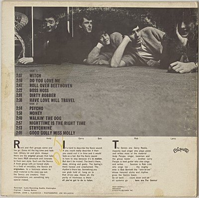 Lot 241 - THE SONICS - HERE ARE THE SONICS LP (ET-LP-024 - ORIGINAL MONO PRESSING)