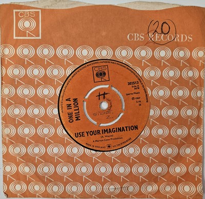 Lot 208 - ONE IN A MILLION - USE YOUR IMAGINATION 7" (UK ORIGINAL - CBS - 202513)