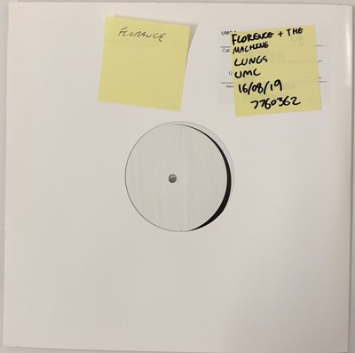 Lot 112 - FLORENCE + THE MACHINE - LUNGS WHTIE LABEL TEST PRESSING LP