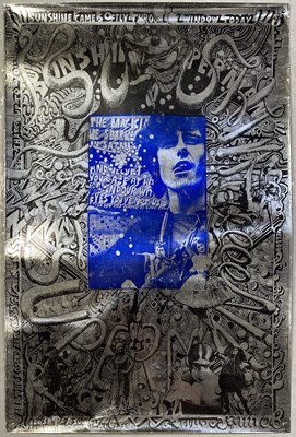 Lot 443 - DONOVAN - SUNSHINE SUPERMAN - ORIGINAL MARTIN SHARP SILVER FOIL POSTER, 1968.