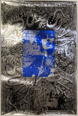 Lot 444 - DONOVAN - SUNSHINE SUPERMAN - ORIGINAL MARTIN SHARP SILVER FOIL POSTER, 1968.
