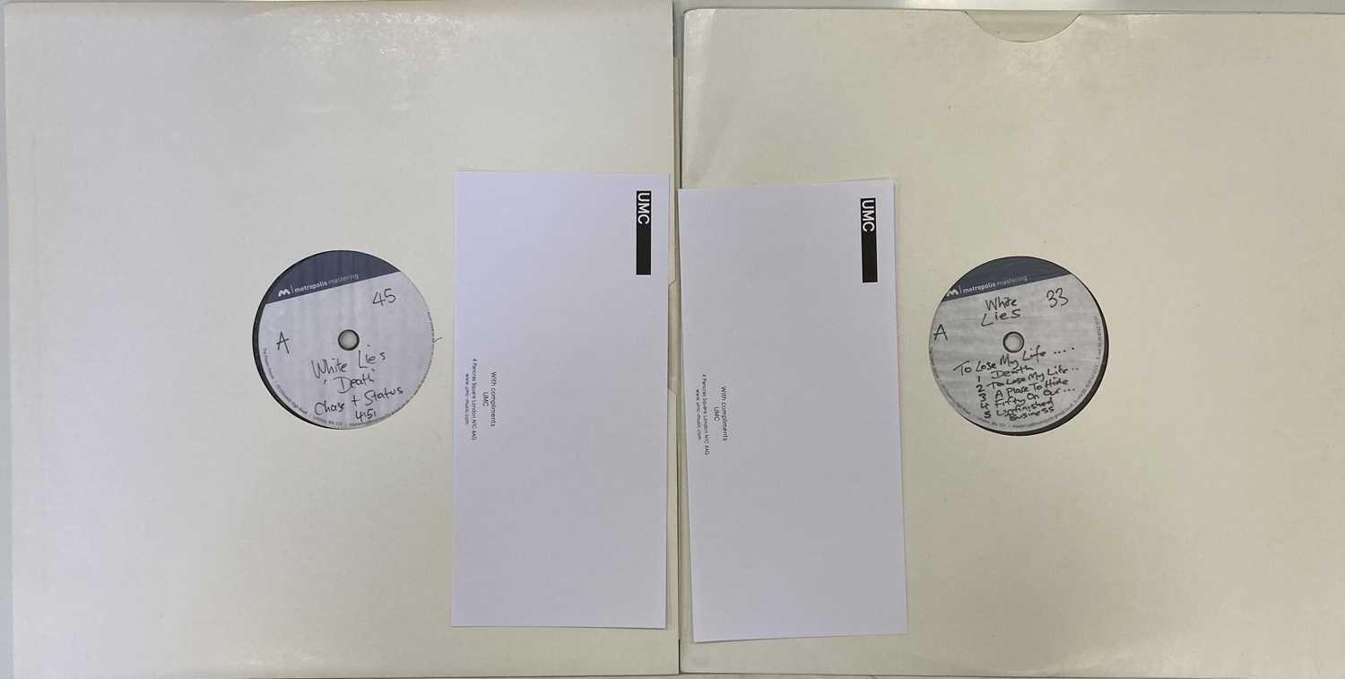Lot 30 - WHITE LIES - TO LOSE MY LIFE & DEATH - LP/12" ACETATE RECORDINGS