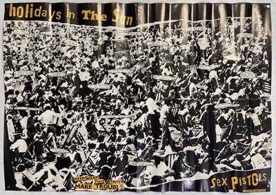 Lot 429 - THE SEX PISTOLS - HOLIDAYS IN THE SUN ORIGINAL POSTER.