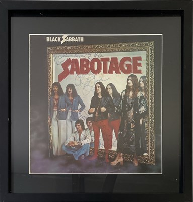 Lot 485 - BLACK SABBATH - FULLY SIGNED COPY OF 'SABOTAGE'.
