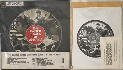 Lot 251 - THE UNITED STATES OF AMERICA - THE UNITED STATES OF AMERICA LP (CS 9614 - MONO PROMO COPY + PRESS KIT)