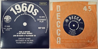 Lot 226 - PAUL AND RITCHIE AND THE CRYIN' SHAMES - 7" PACK
