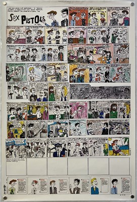 Lot 430 - THE SEX PISTOLS - MARK JAY DESIGNED 'PERSONNEL' CARTOON POSTER.